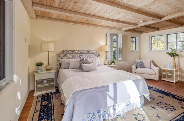 Bedroom, Interior, Wooden Beams, Wooden Ceilings, Wood Texture Flooring