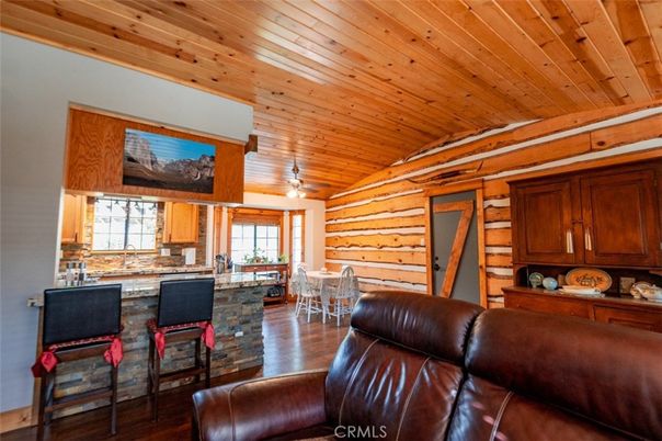 Dining room, Interior, Kitchen, Living room, Wooden Ceilings, Wood Texture Flooring, Wooden Walls