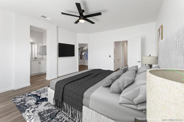 Bedroom, Interior, Wood Texture Flooring