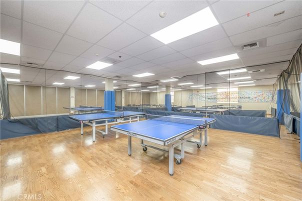 Game Room, Interior, Recessed Lighting, Wood Texture Flooring