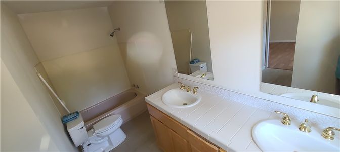 Bathroom, Dual Sink Vanities, Interior, Tile Countertops