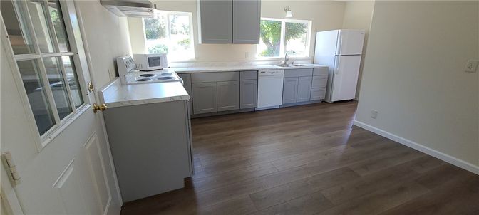 Interior, Kitchen, Wood Texture Flooring