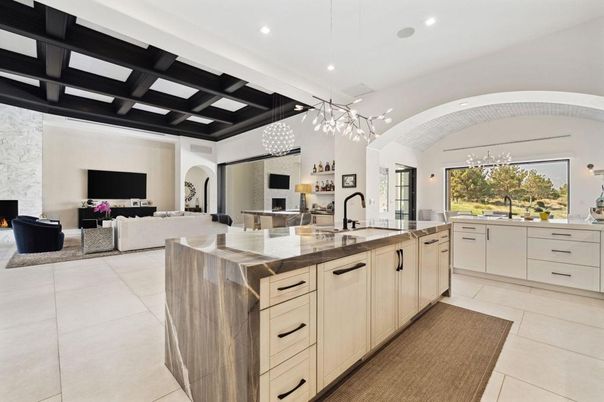 Interior, Kitchen, Living room, Pendant Lights, Recessed Lighting