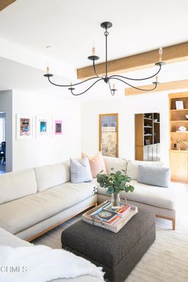 Interior, Living room, Pendant Lights, Wood Texture Flooring