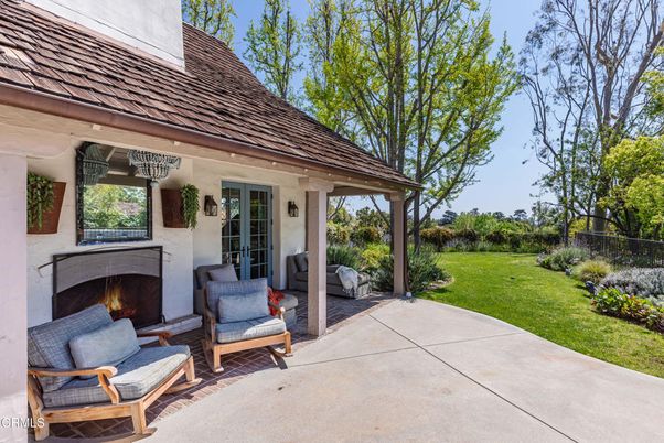 Backyard, Exterior, Fireplace