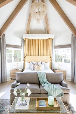 Bedroom, Interior, Living room, Wooden Beams