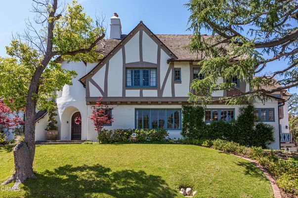 Backyard, Exterior, Facade, Tudor Revival