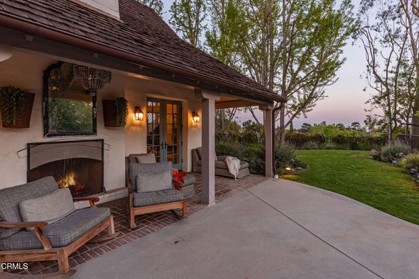 Backyard, Exterior, Fireplace