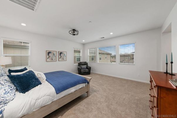 Bedroom, Interior, Recessed Lighting
