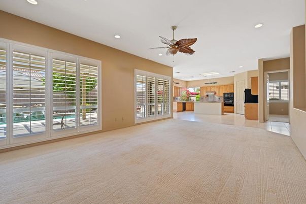 Empty room, Interior, Kitchen, Recessed Lighting