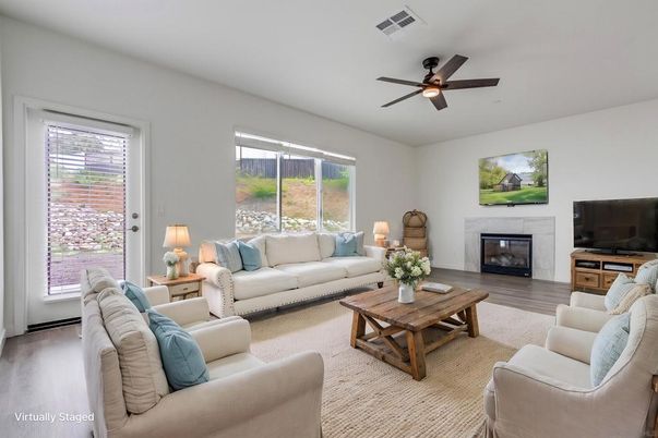 Fireplace, Interior, Living room, Wood Texture Flooring