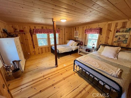 Bedroom, Interior, Wooden Ceilings, Wood Texture Flooring, Wooden Walls