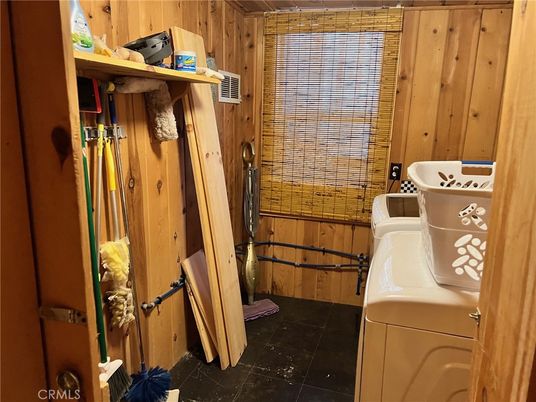 Interior, Washer, Wooden Walls