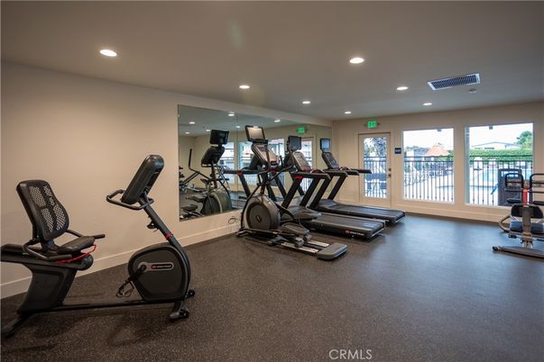 Fitness Equipment, Gym, Interior, Recessed Lighting
