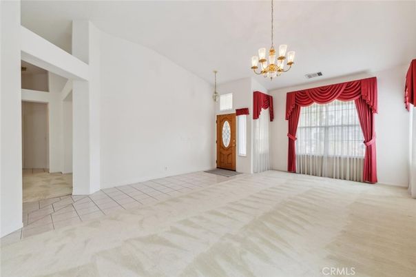 Chandelier, Empty room, Interior