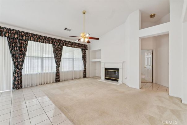 Empty room, Fireplace, Interior