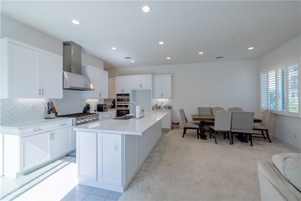Dining room, Interior, Kitchen, Recessed Lighting, Stainless Steel Appliances