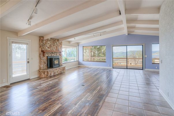 Empty room, Fireplace, Interior, Wood Texture Flooring