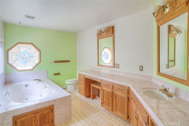 Bathroom, Dual Sink Vanities, Interior, Tile Countertops