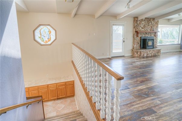 Fireplace, Interior, Wood Texture Flooring