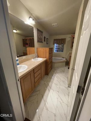 Bathroom, Dual Sink Vanities, Interior, Marble