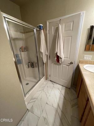 Bathroom, Glass Shower, Interior, Marble