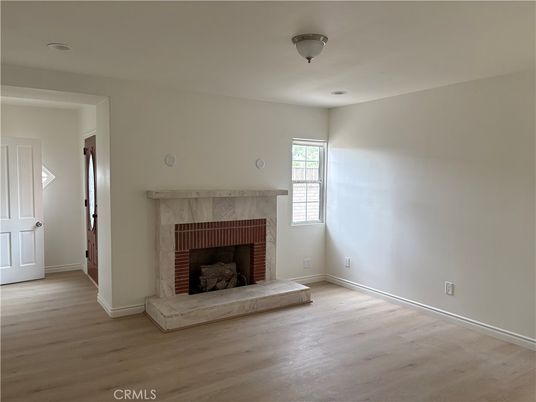 Empty room, Fireplace, Interior, Wood Texture Flooring