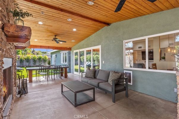 Exterior, Fireplace, Wooden Ceilings
