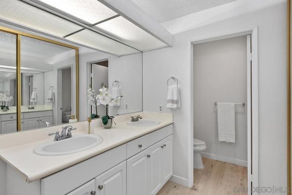 Bathroom, Dual Sink Vanities, Interior, Wood Texture Flooring