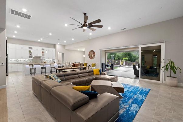 Interior, Kitchen, Living room, Recessed Lighting