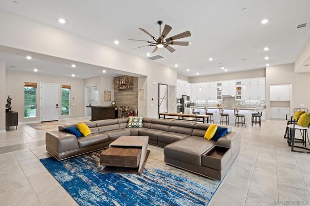 Interior, Kitchen, Living room, Recessed Lighting