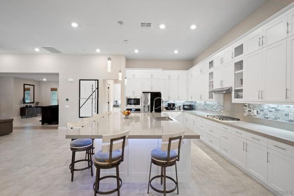 Interior, Kitchen, Pendant Lights, Recessed Lighting, Stainless Steel Appliances