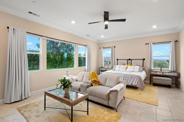 Bedroom, Interior, Recessed Lighting