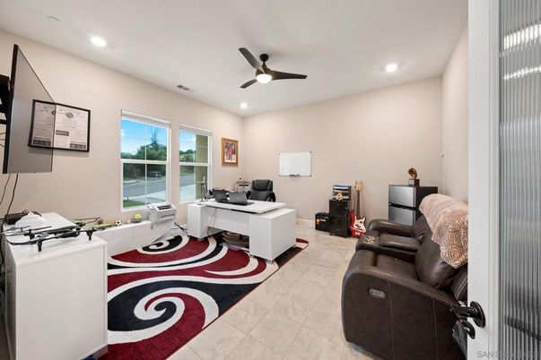 Home Office, Interior, Recessed Lighting
