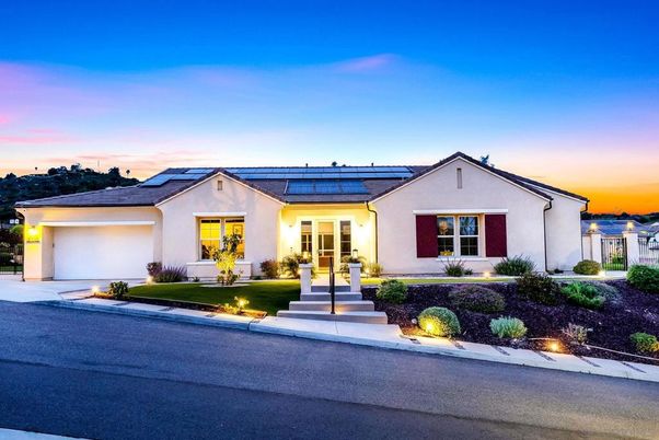 Attached, Exterior, Facade, Solar Panels, Ranch