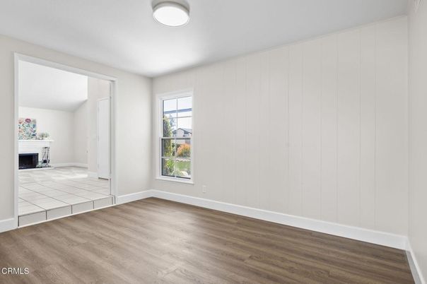 Empty room, Fireplace, Interior, Wood Texture Flooring