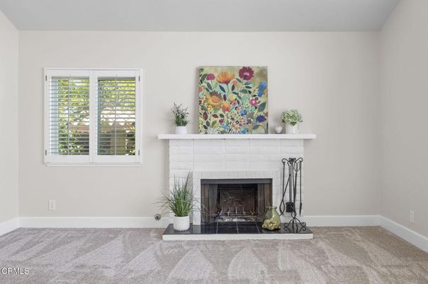 Empty room, Fireplace, Interior