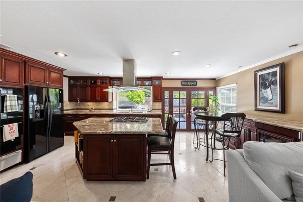 Dining room, Interior, Kitchen, Recessed Lighting