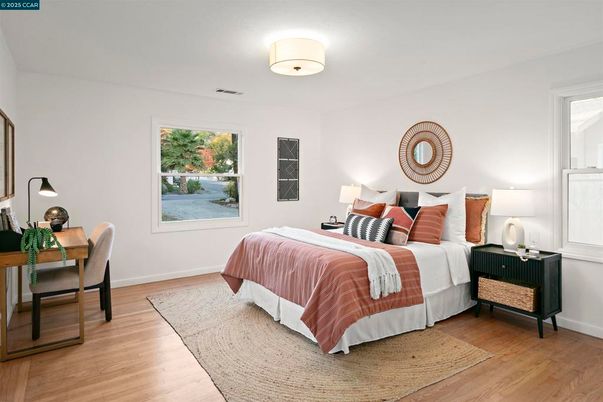 Bedroom, Interior, Wood Texture Flooring