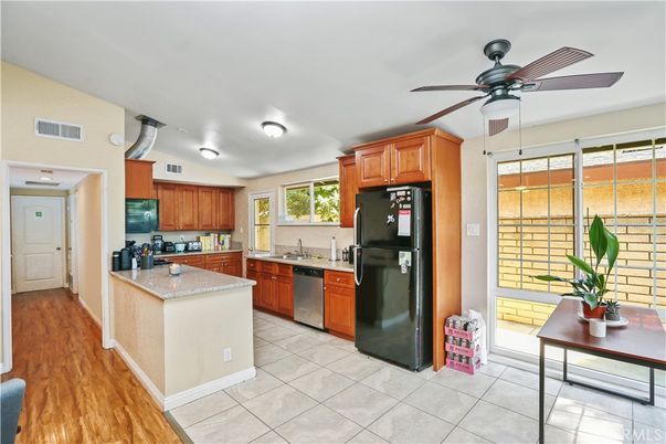 Interior, Kitchen, Wood Texture Flooring