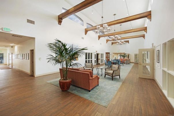 Chandelier, Interior, Living room, Pendant Lights, Wooden Beams, Wood Texture Flooring