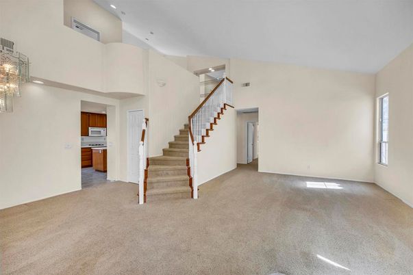 Chandelier, Empty room, Interior, Kitchen, Recessed Lighting