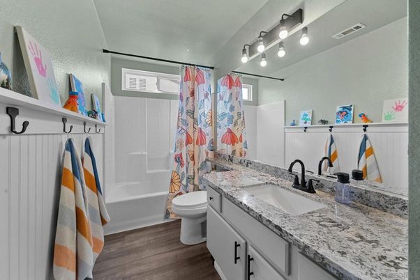 Bathroom, Interior, Wood Texture Flooring