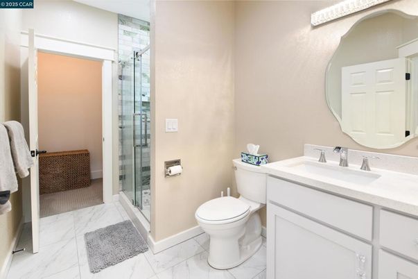Bathroom, Glass Shower, Interior, Marble
