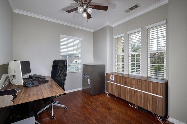 Home Office, Interior, Wood Texture Flooring