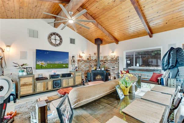 Fireplace, Interior, Living room, Stone Walls, Wooden Beams, Wooden Ceilings, Wood Texture Flooring