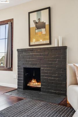 Fireplace, Interior, Wood Texture Flooring
