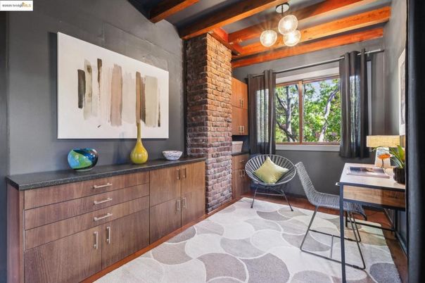Home Office, Interior, Wooden Beams