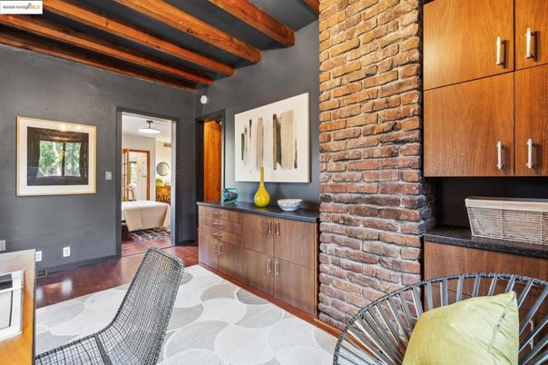 Interior, Stone Walls, Wooden Beams