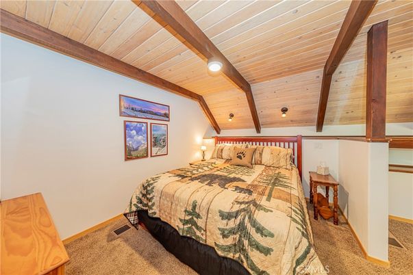 Bedroom, Interior, Wooden Beams, Wooden Ceilings